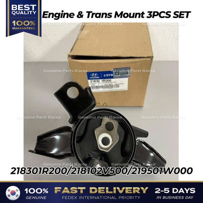 Genuine Engine & Trans Mount 3PCS SET for Hyundai Accent Veloster