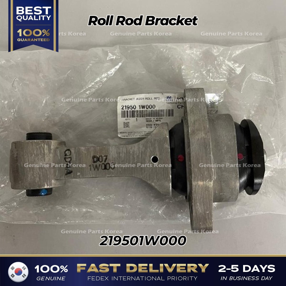 Genuine Roll Rod Bracket 219501W000 for Hyundai Accent Veloster Kia Rio