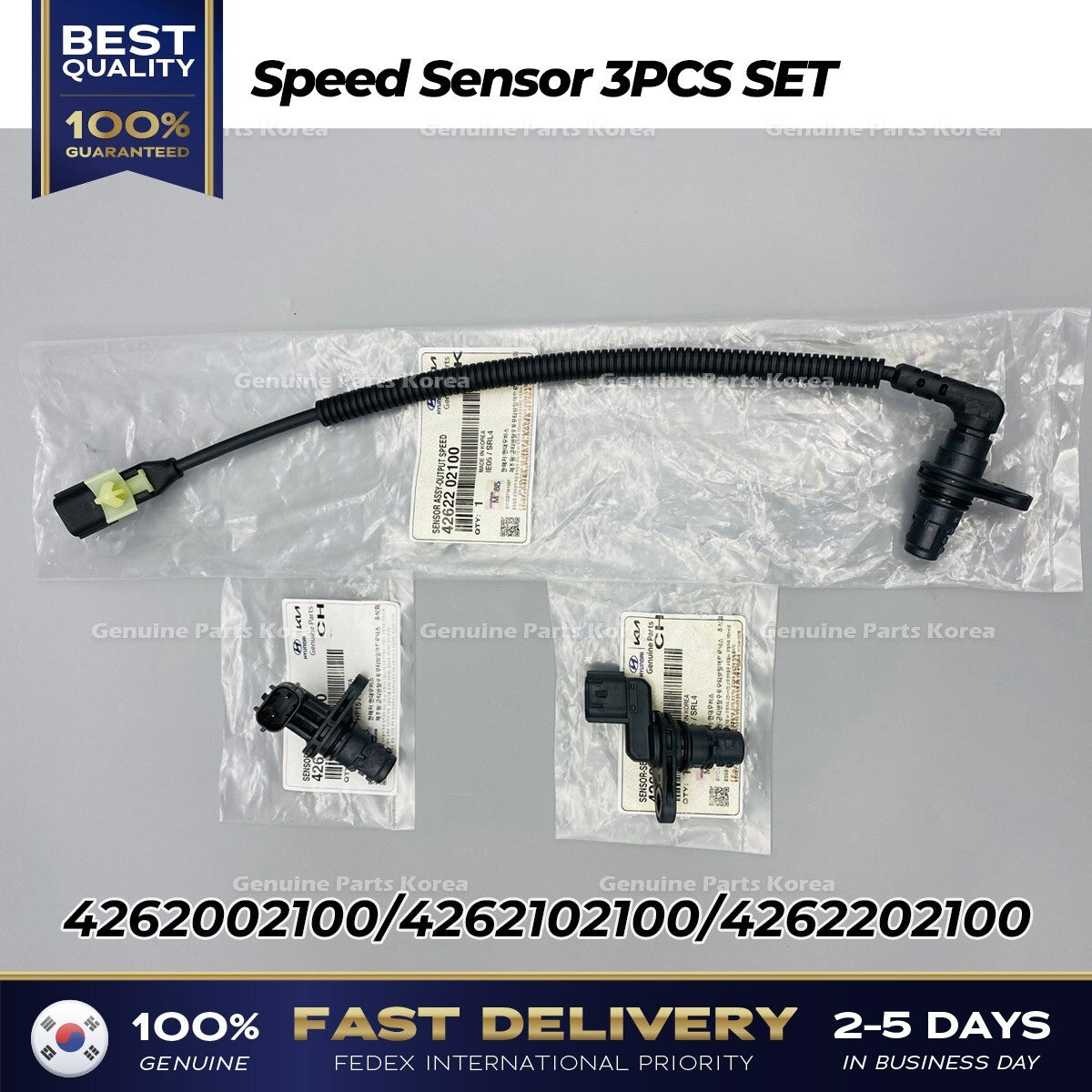 Genuine Speed Sensor 3PCS SET for Hyundai Accent