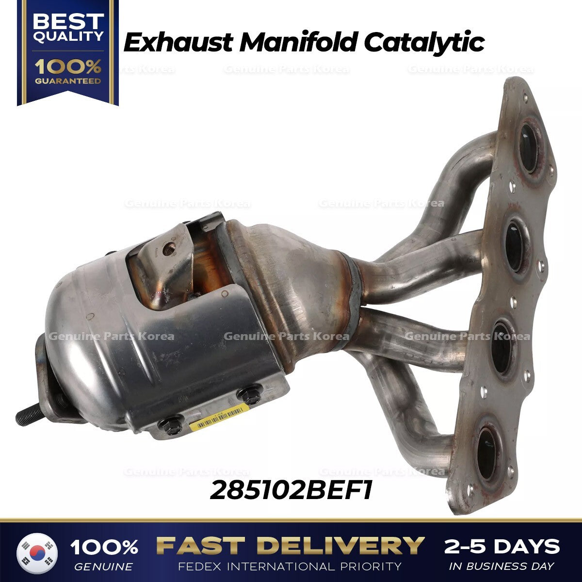 Genuine Exhaust Manifold Catalytic 285102BEF1 for Hyundai Veloster Kia Rio