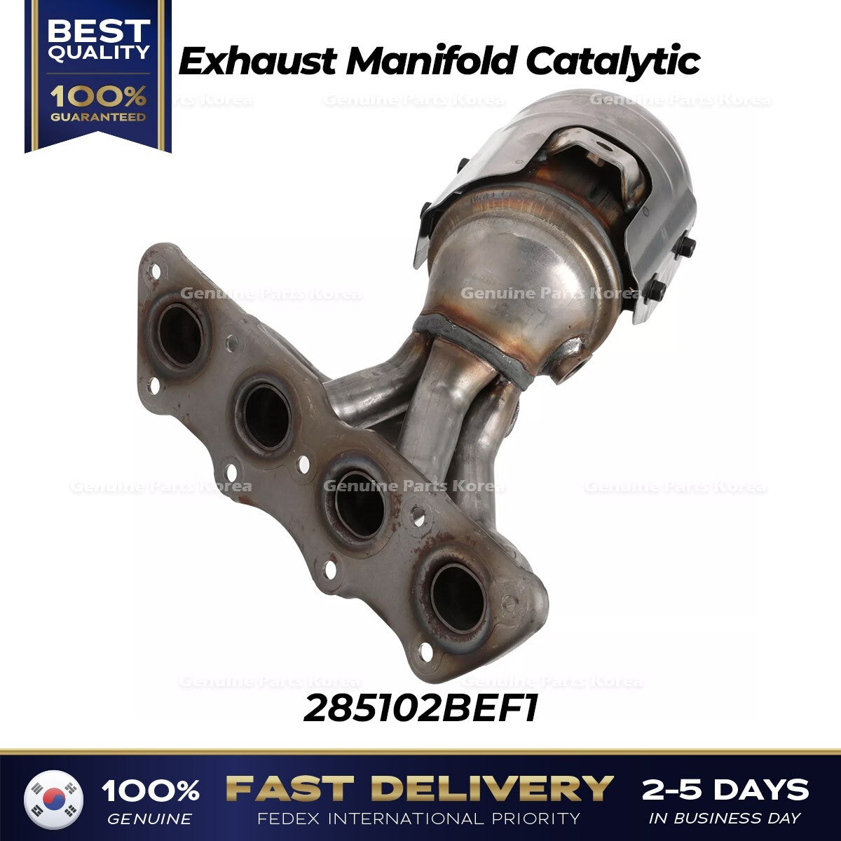 Genuine Exhaust Manifold Catalytic 285102BEF1 for Hyundai Veloster Kia Rio