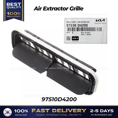 Genuine Air Extractor Grille 97510D4200 for Hyundai Santa Cruz Kia Forte K5