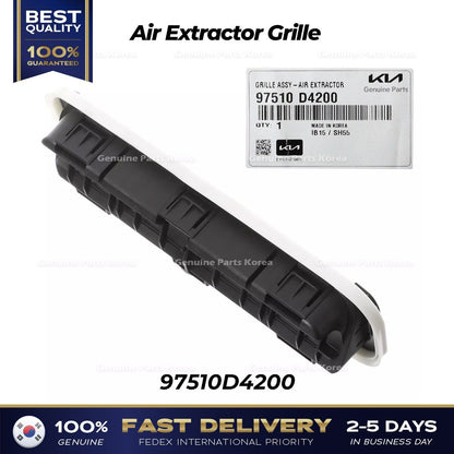 Genuine Air Extractor Grille 97510D4200 for Hyundai Santa Cruz Kia Forte K5