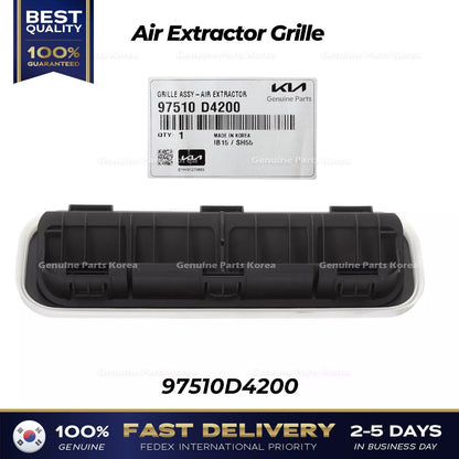 Genuine Air Extractor Grille 97510D4200 for Hyundai Santa Cruz Kia Forte K5