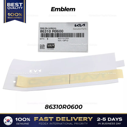 Genuine Emblem 86310R0600 for Kia Carnival