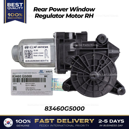 Genuine Rear Power Window Regulator Motor RH 83460G5000 for Kia Niro