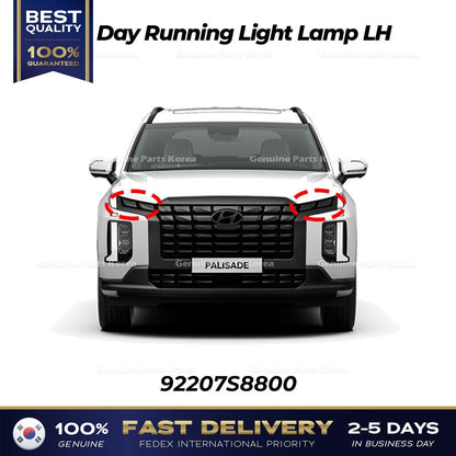 Genuine Day Running Light Lamp LH 92207S8800 for Hyundai Palisade