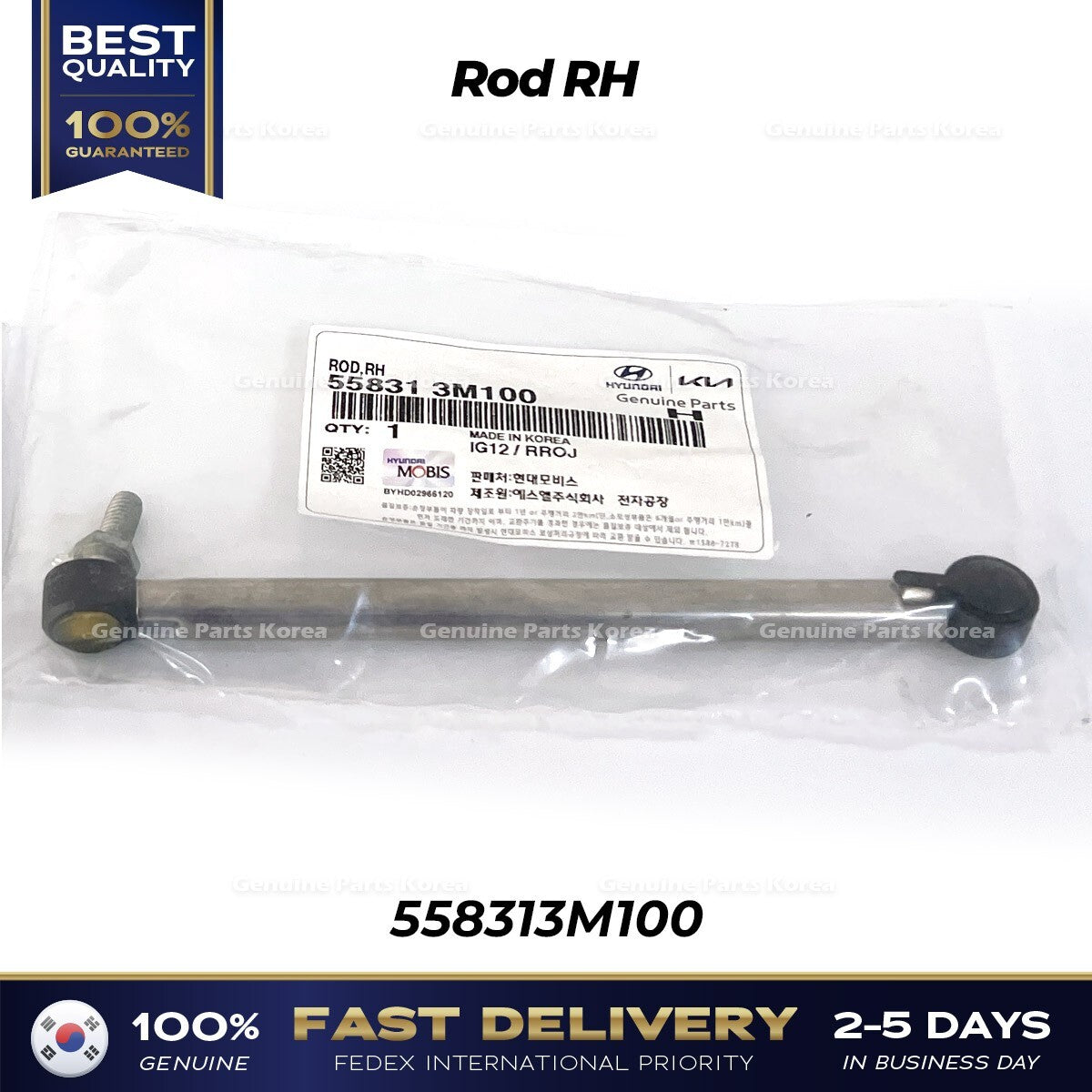 Genuine Rod RH 558313M100 for Hyundai Equus