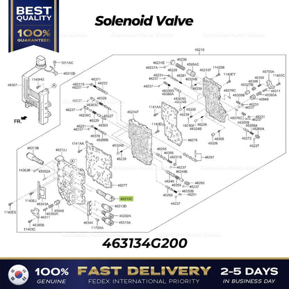 Genuine Solenoid Valve 463134G200 for Hyundai Palisade Kia Cadenza