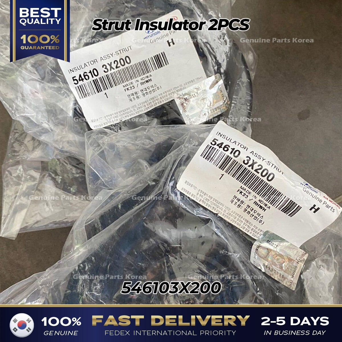 Genuine Strut Insulator 2PCS 546103X200 for Hyundai Elantra Veloster