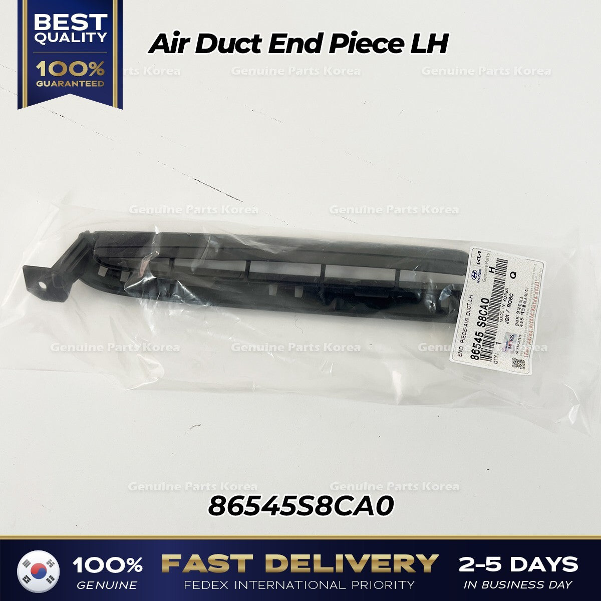 Genuine Air Duct End Piece LH 86545S8CA0 for Hyundai Palisade