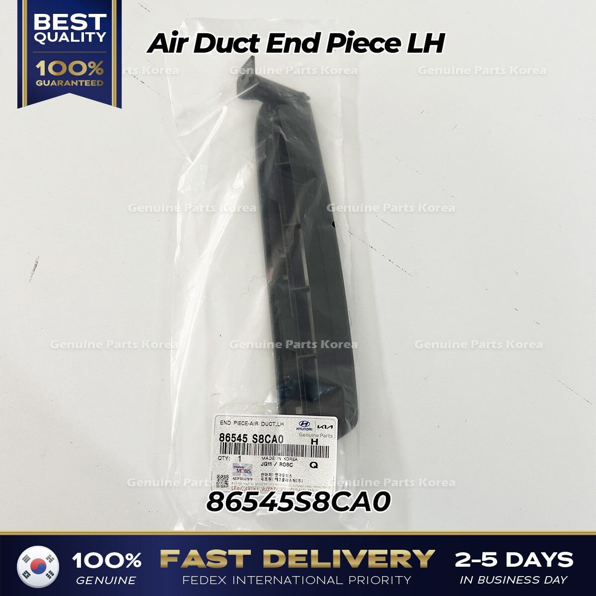 Genuine Air Duct End Piece LH 86545S8CA0 for Hyundai Palisade
