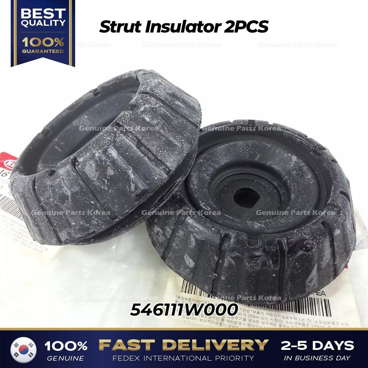 Genuine Strut Insulator 2PCS 546111W000 for Hyundai Accent Kia Rio