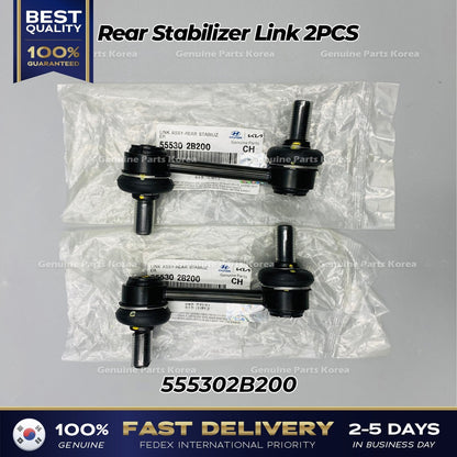 Genuine Rear Stabilizer Link 2PCS 555302B200 for Hyundai Santa Fe Kia Sorento