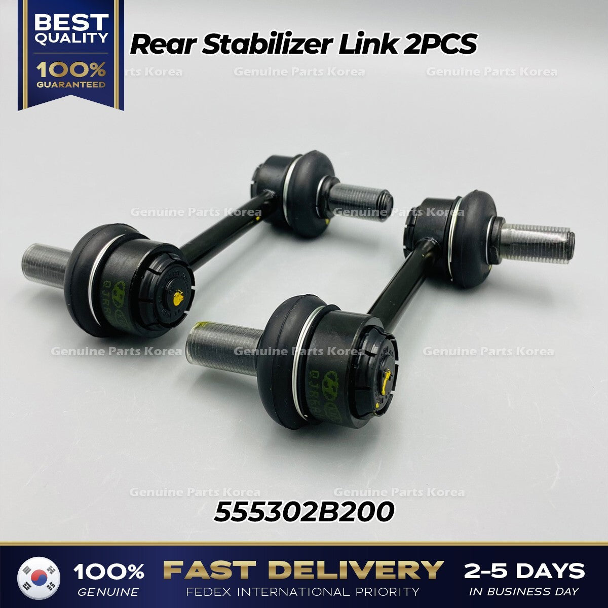 Genuine Rear Stabilizer Link 2PCS 555302B200 for Hyundai Santa Fe Kia Sorento
