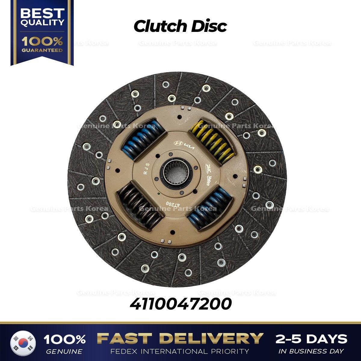 Genuine Clutch Disc 4110047200 for Hyundai H100 Kia Bongo III
