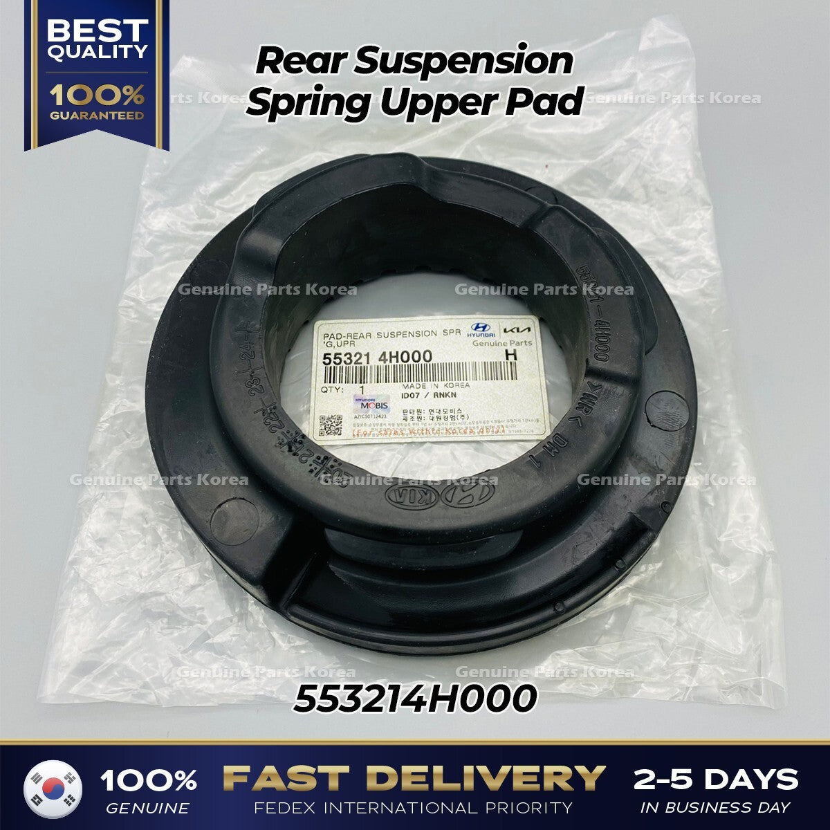 Genuine Rear Suspension Spring Upper Pad 553214H000 for Hyundai H1