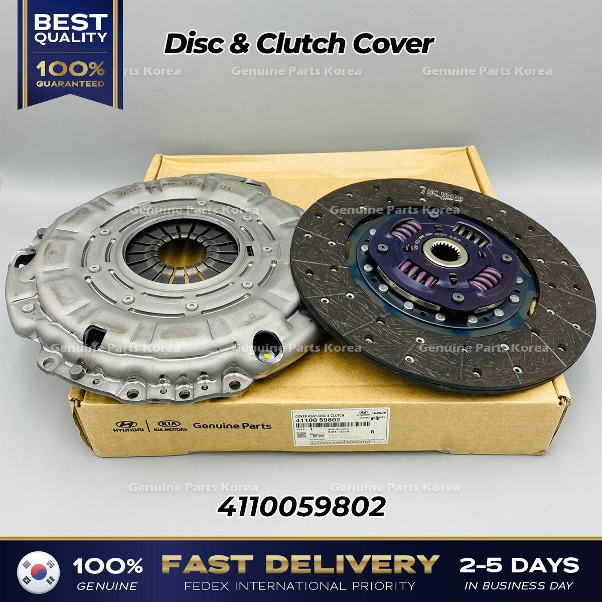 Genuine Disc & Clutch Cover 4110059802 for Hyundai H350