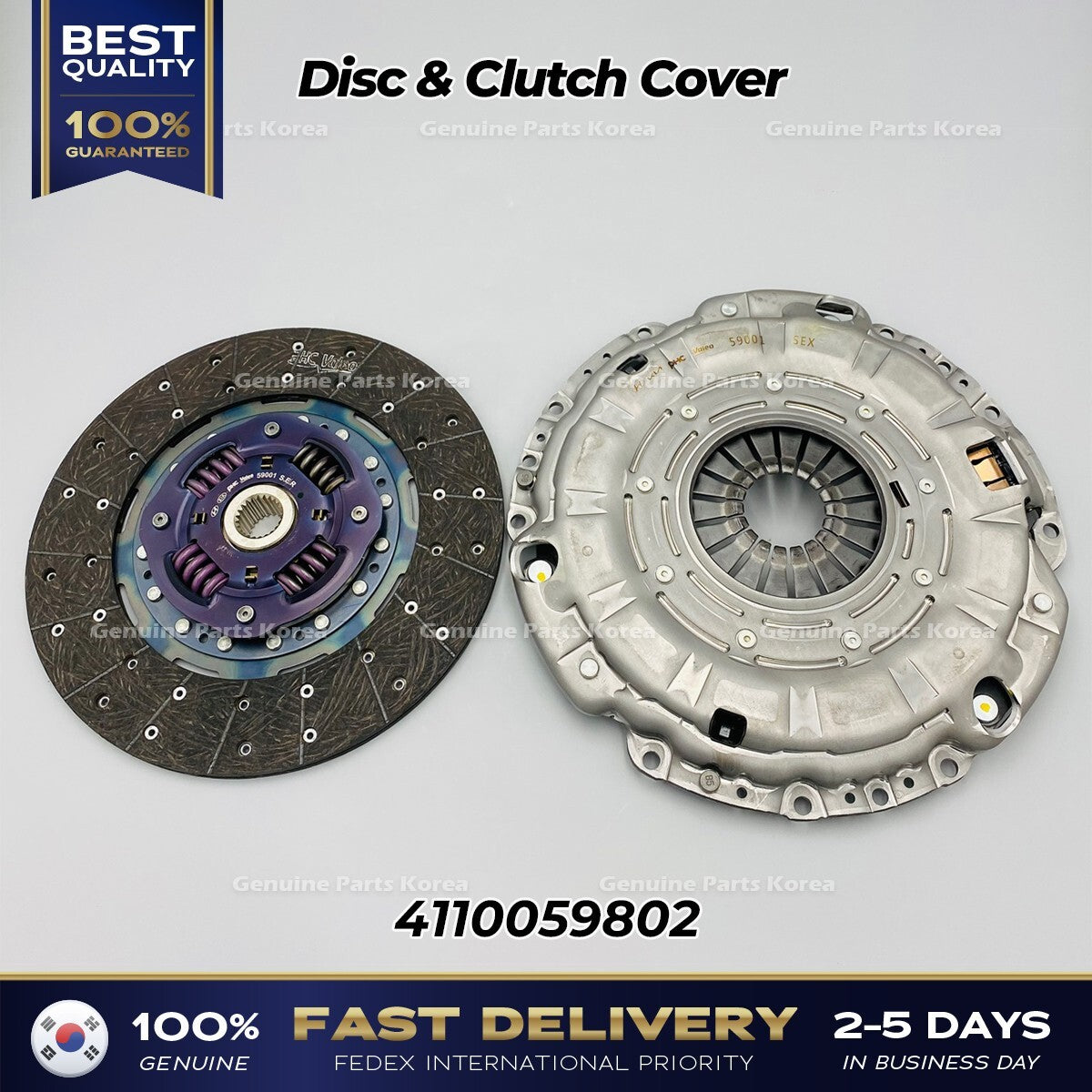 Genuine Disc & Clutch Cover 4110059802 for Hyundai H350