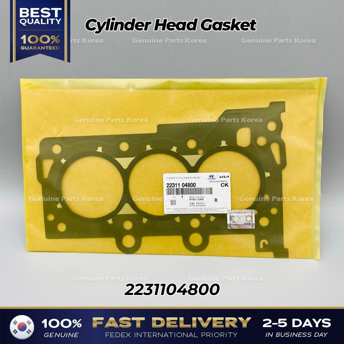 Genuine Cylinder Head Gasket 2231104800 for Kia Picanto