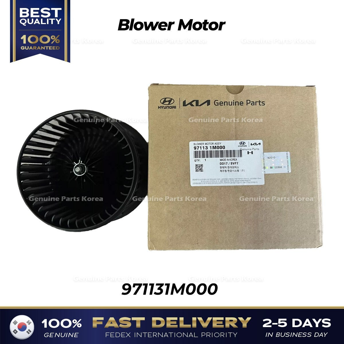 Genuine Blower Motor 971131M000 for Kia Forte