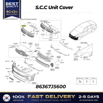 Genuine S.C.C Unit Cover 86367J5600 for Kia Stinger