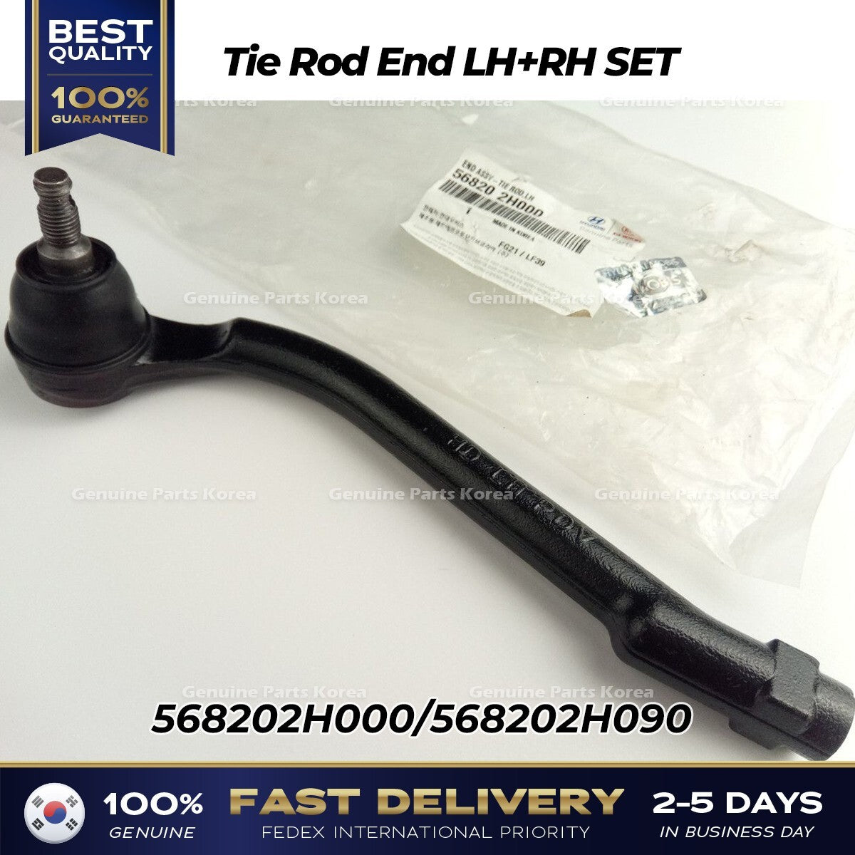 Genuine Tie Rod End LH RH SET for Hyundai Elantra Kia Forte