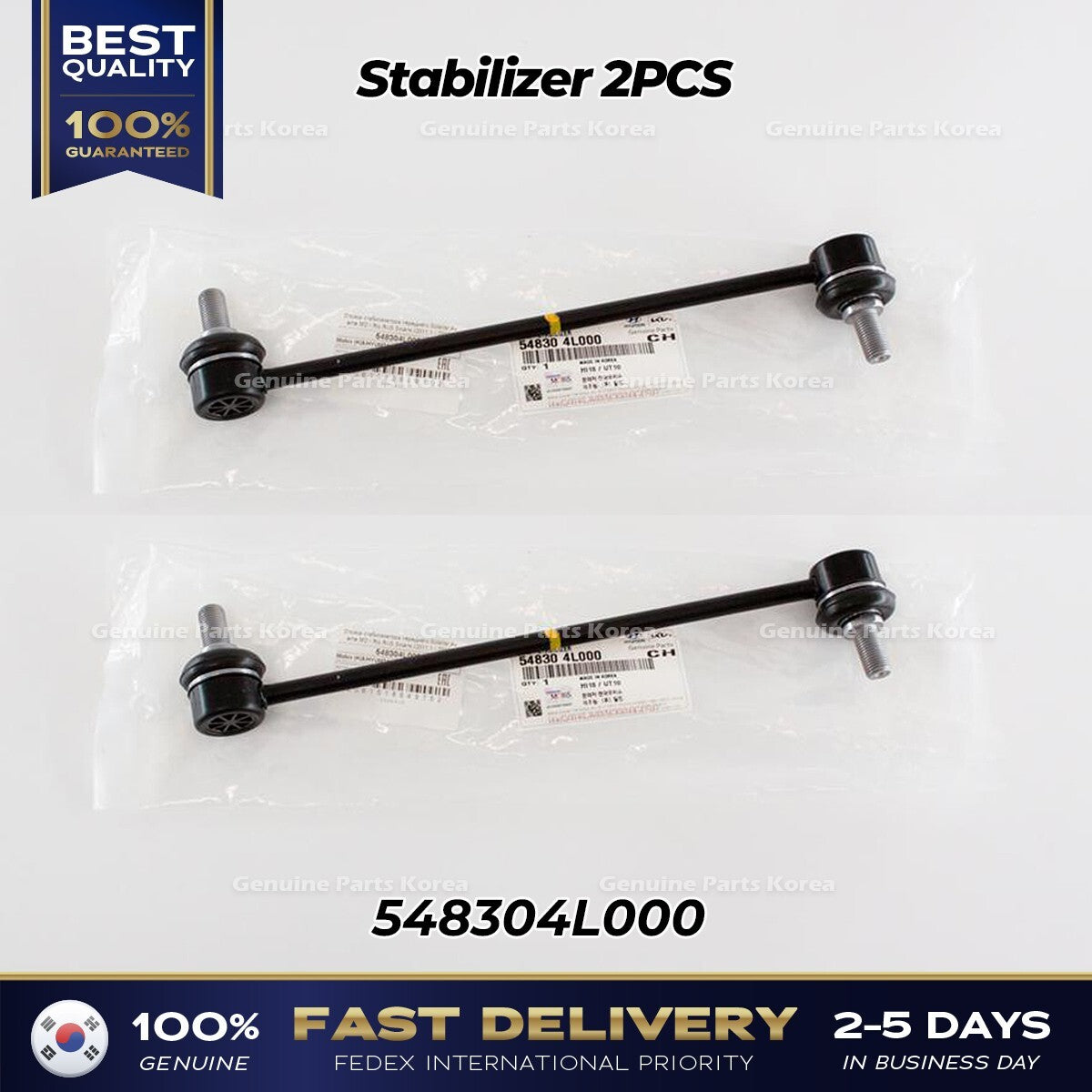 Genuine Stabilizer Link 2PCS 548304L000 for Hyundai Accent Elantra Kia Rio