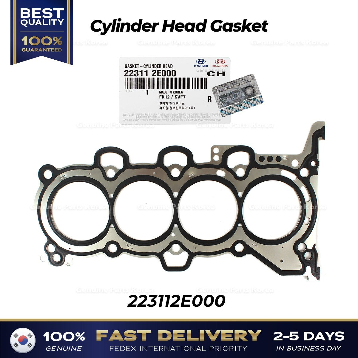 Genuine Cylinder Head Gasket 223112E000 for Hyundai Elantra Kia Forte