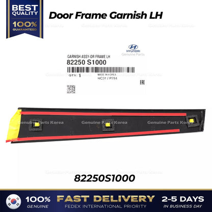 Genuine Door Frame Garnish LH 82250S1000 for Hyundai Santa Fe