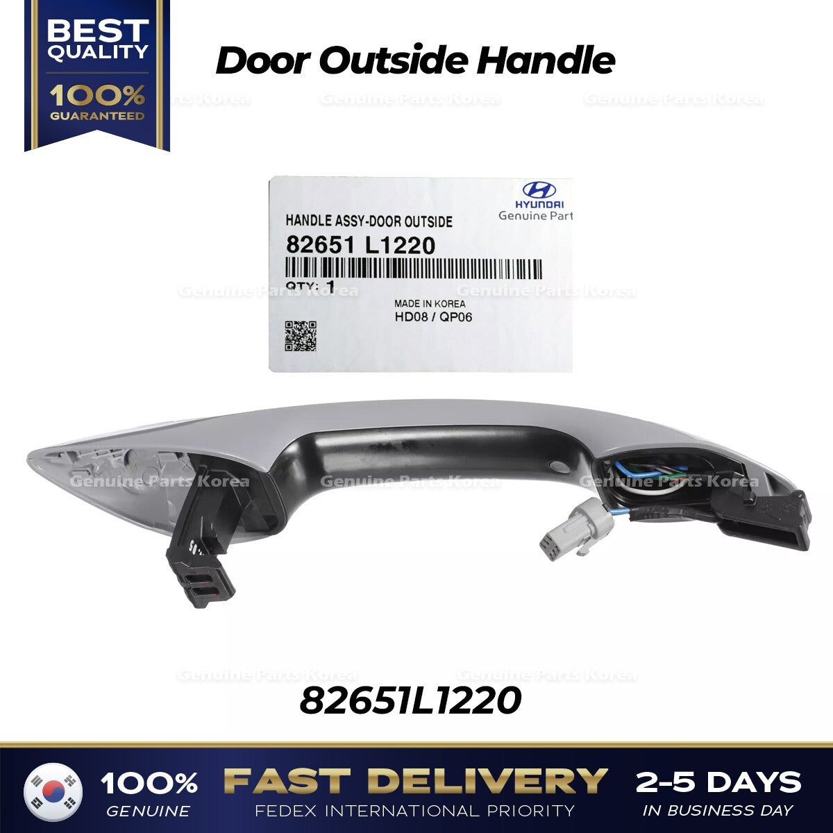 Genuine Door Outside Handle 82651L1220 for Hyundai Sonata