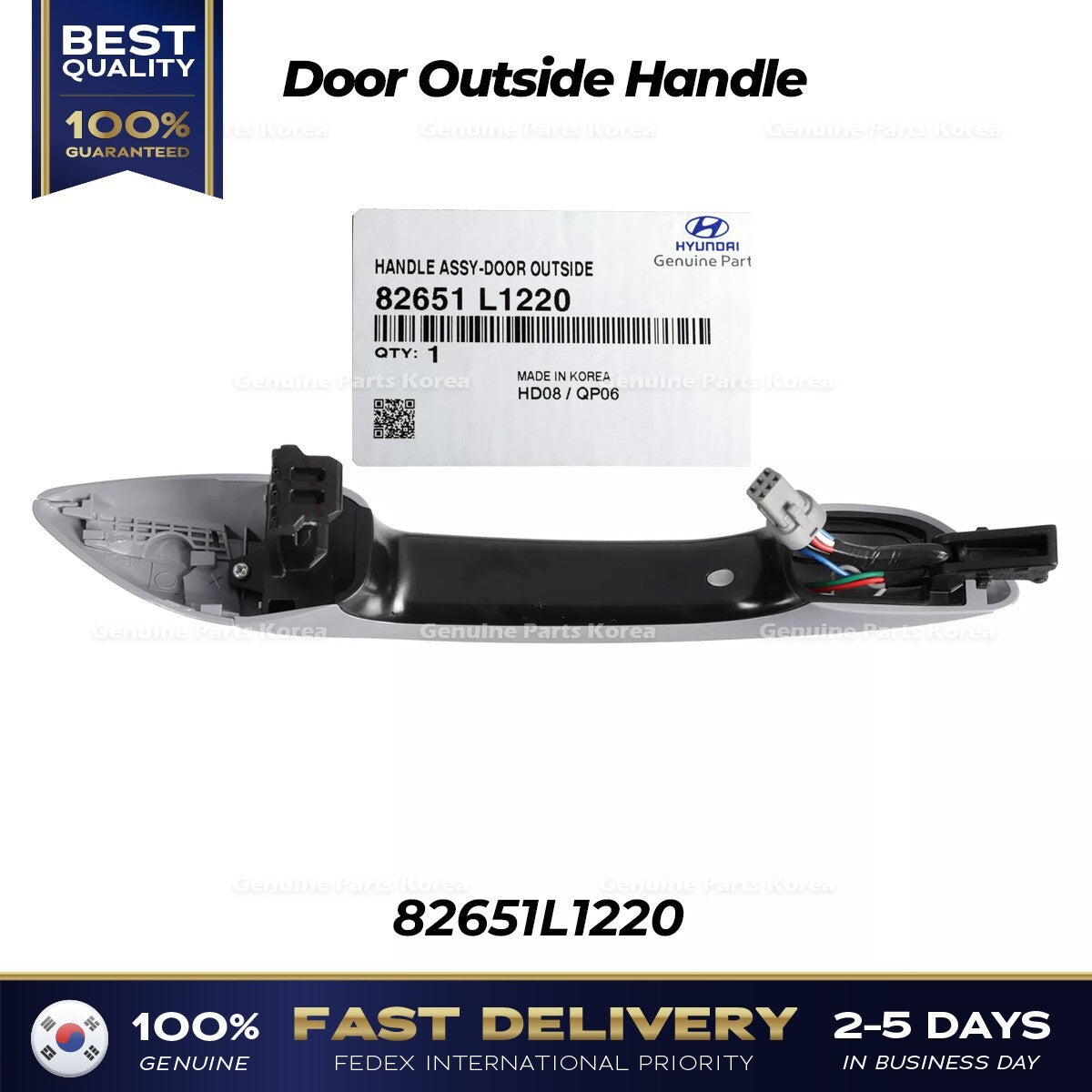 Genuine Door Outside Handle 82651L1220 for Hyundai Sonata