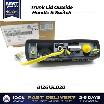 Genuine Trunk Lid Outside Handle & Switch 812613L020 for Hyundai Azera