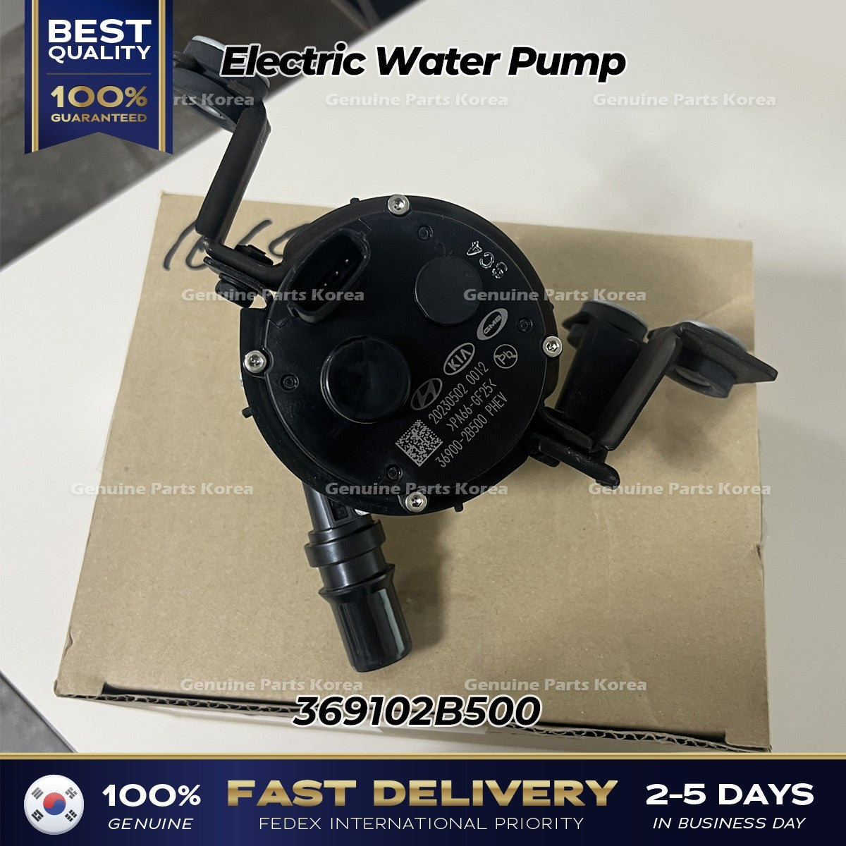 Genuine Electric Water Pump 369102B500 for Hyundai Kona Hybrid