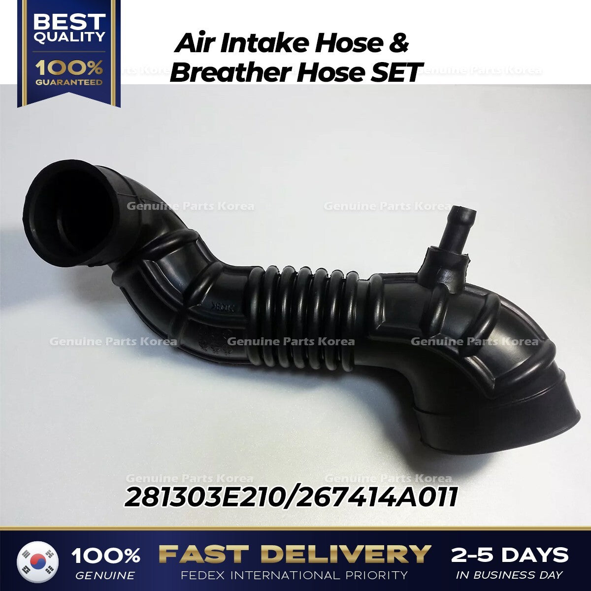 Genuine Air Intake Hose & Breather Hose SET for Kia Sorento