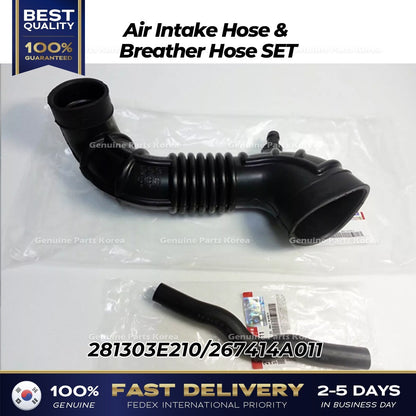 Genuine Air Intake Hose & Breather Hose SET for Kia Sorento