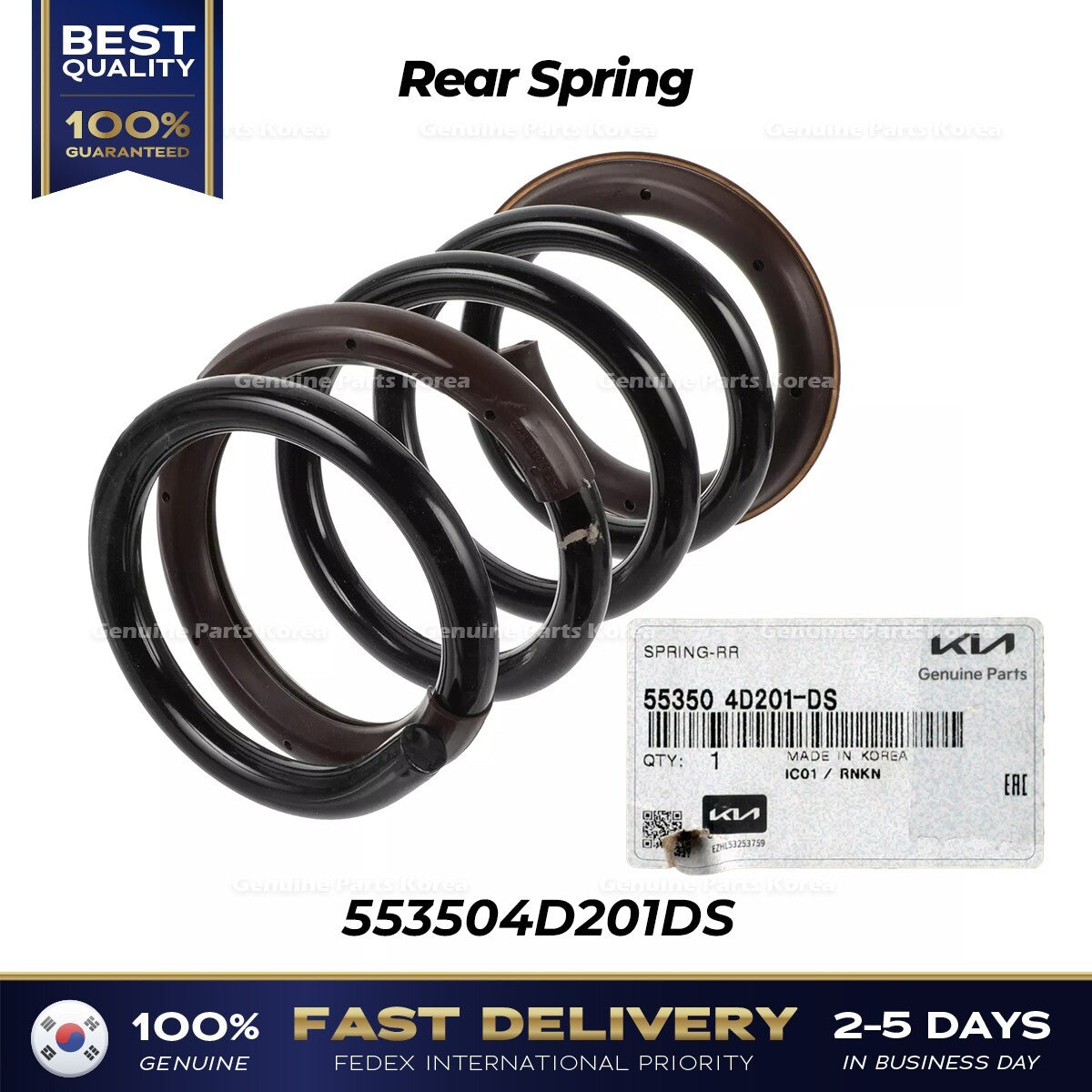 Genuine Rear Spring 553504D201DS for Kia Sedona