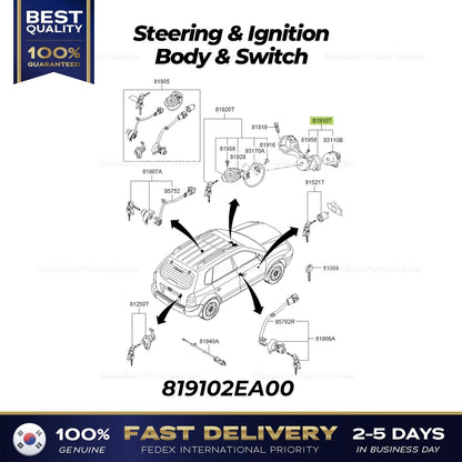 Genuine Steering & Ignition Body & Switch 819102EA00 for Hyundai Tucson