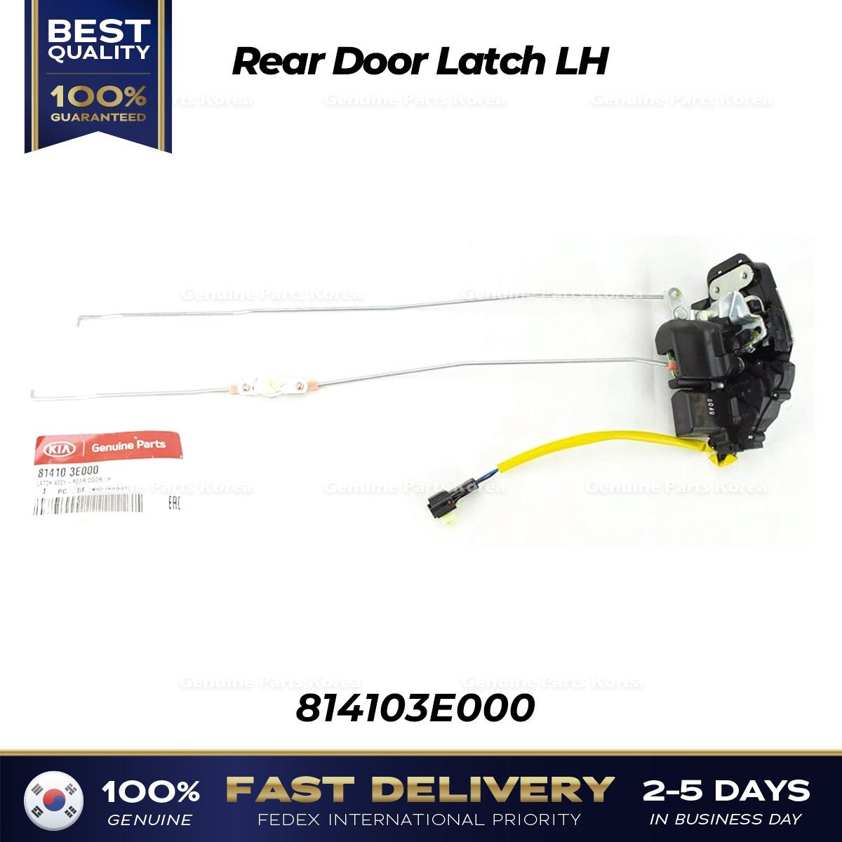 Genuine Rear Door Latch LH 814103E000 for Kia Sorento