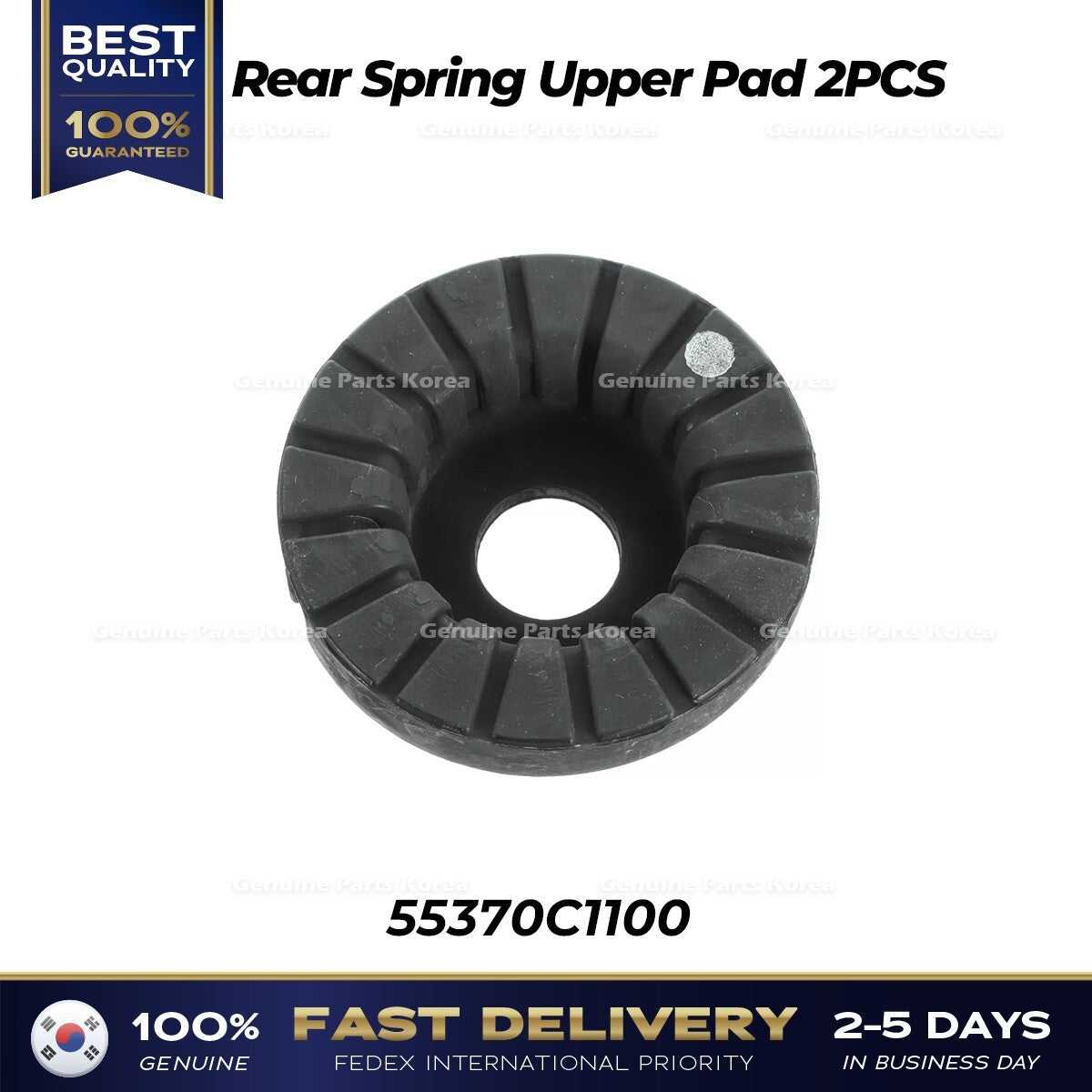 Genuine Rear Spring Upper Pad 2PCS 55370C1100 for Hyundai Kia