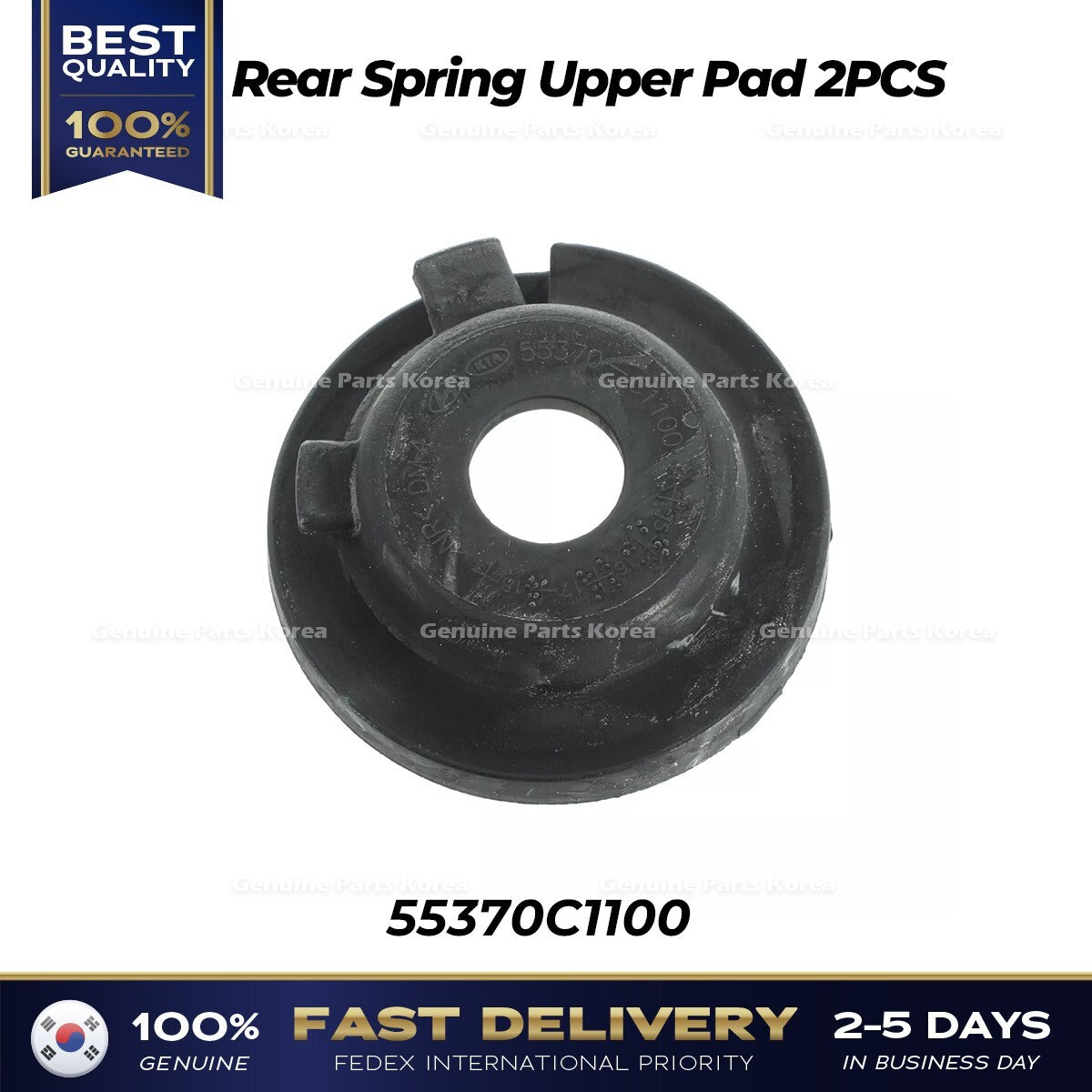 Genuine Rear Spring Upper Pad 2PCS 55370C1100 for Hyundai Kia