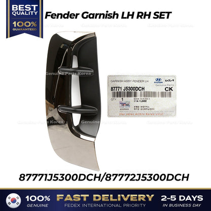 Genuine Fender Garnish LH RH SET for Kia Stinger