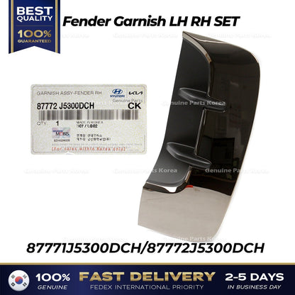 Genuine Fender Garnish LH RH SET for Kia Stinger