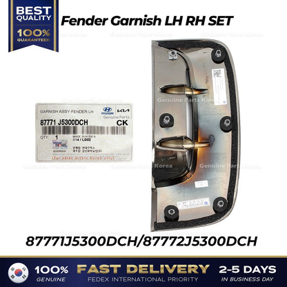Genuine Fender Garnish LH RH SET for Kia Stinger