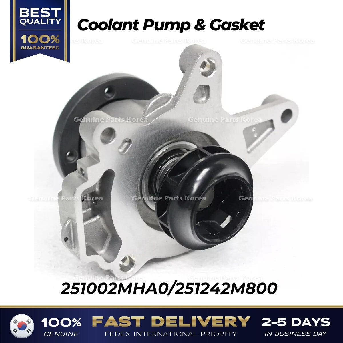 Genuine Coolant Pump & Gasket 251002MHA0 for Hyundai Tucson Kia Sorento