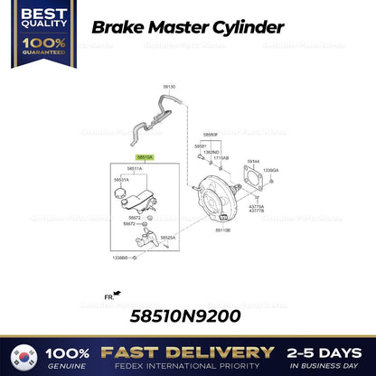 Genuine Brake Master Cylinder 58510N9200 for Hyundai Tucson