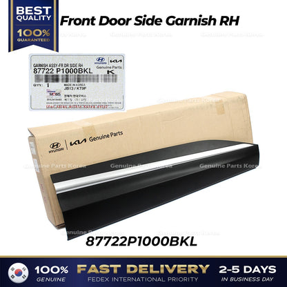 Genuine Front Door Side Garnish RH 87722P1000BKL for Kia Sportage