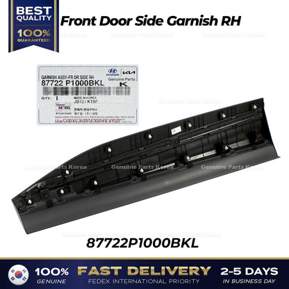 Genuine Front Door Side Garnish RH 87722P1000BKL for Kia Sportage