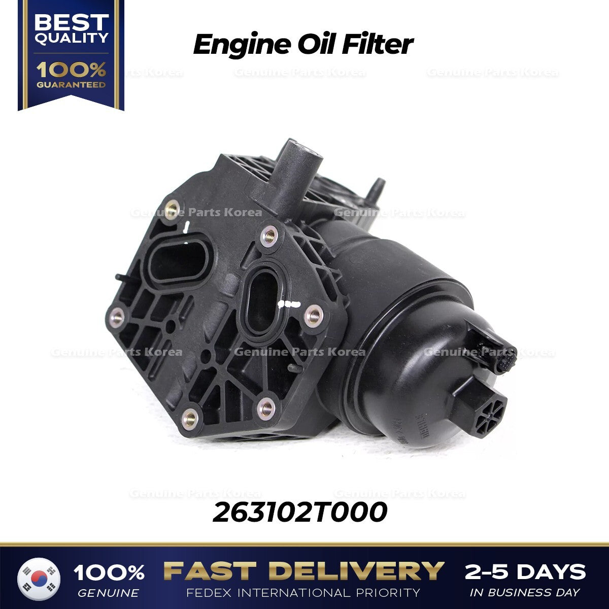 Genuine Engine Oil Filter 263102T000 for Hyundai Genesis GV80 GV70