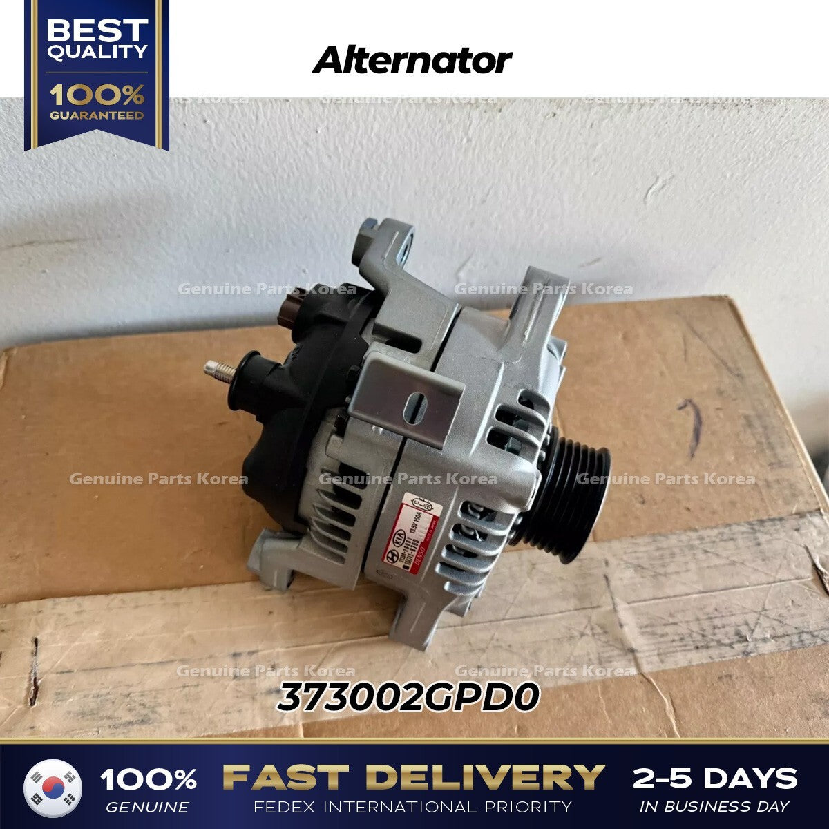 Genuine Alternator 373002GPD0 for Hyundai Elantra N Kona N Veloster N
